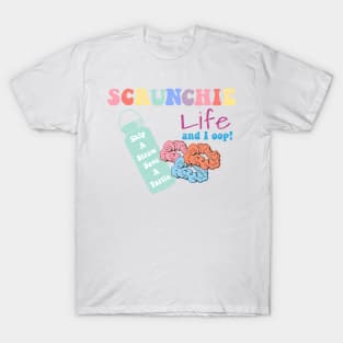 Scrunchie Life And I Oop! Skip a Straw Save a Turtle VSCO Girl Stickers Shirts Gifts T-Shirt